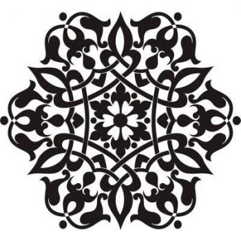 INDIGOS UG Vinilo Decorativo para Pared Verde W241 Orient zarcillo Naturaleza 120x107cm, 120x8x107 cm