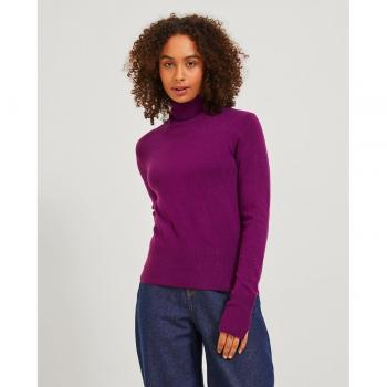 Jersey de mujer cuello vuelto Jack&Jones Girls 12201875-Purple - Azul