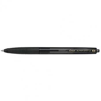 Pilot Super G - Pack de 12 bolígrafos, color negro