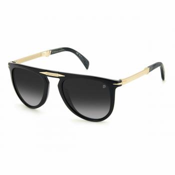 David Beckham DB 1039 Folding Sunglasses for Men - Black/Grey Shaded, 54mm
