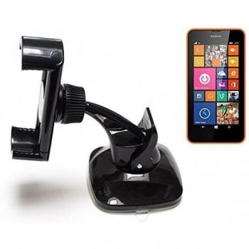 montaje compacto parabrisas / tablero de instrumentos para Nokia Lumia 635, negro | sostenedor soporte tablero de instrumentos - K-S-Trade