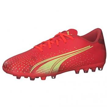 Botas de fútbol Puma Ultra Play MG para niños y niñas, modelo 106924-03, color rojo infantil, talla 37.5 EU, multicolor (Fiery Coral-Fizzy Light Black)