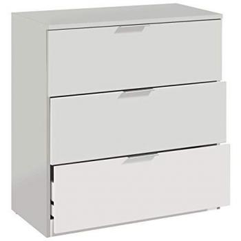 Cómoda Blanca de 3 Cajones 80x38x77 cm