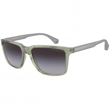 Emporio Armani EA4047 Col. 53628G Men's Square Sunglasses Green Size 56