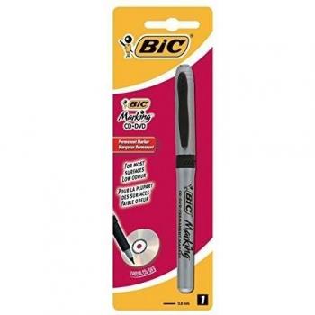 BIC Marking - Marcador permanente para CD/DVD, color negro