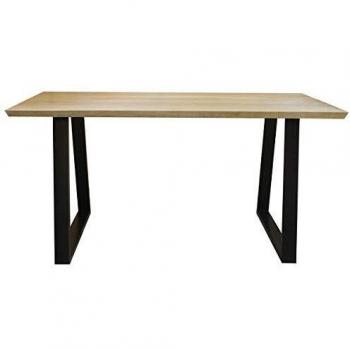 Mesa de comedor de mango y metal negro L160 cm VIJAY