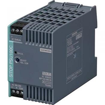Fuente de alimentación Siemens SITOP PSU100C 12V/6.5A 78W para carril DIN, 1 salida