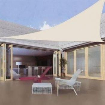 Toldo Vela Triangular Beige 5X5x5 M