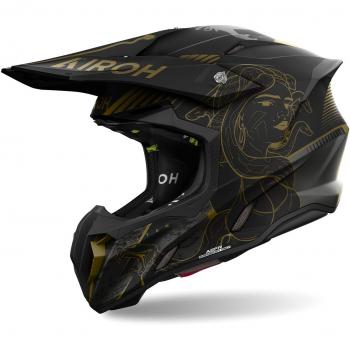 Airoh Twist 3 Titan Casco de motocross - Negro (XS)