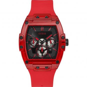 Reloj de Hombre Guess Phoenix GW0203G5 Multifuncional 44mm 5ATM Negro y Rojo