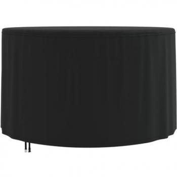 Cubierta para muebles de jardín redonda Oxford 420D negro Ø 128x71 cm