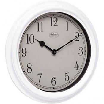 Balance 776933 Quartz wall clock Círculo Color blanco - Reloj de pared