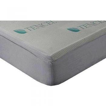 Classic Blanc - Topper viscoelástico de Tencel® Hípertranspirable 4cm de gran confort con funda lavable y parte inferior antideslizante