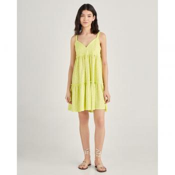 Vestido corto estampado de tirantes Green Coast