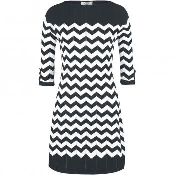 Dancing Days Vanilla Vestido Negro-Blanco XXL
