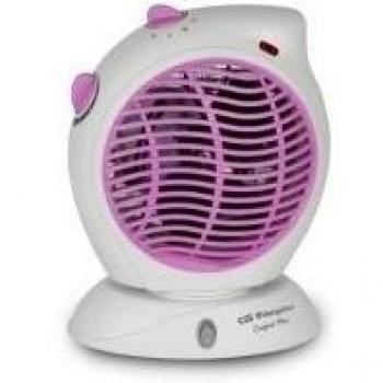 Calefactor Orbegozo FH 5580, Potencia de 2000W, Color Blanco y Morado