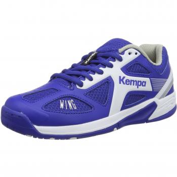Kempa Fly High Wing Zapatillas, Unisex niños, Azul royal / Blanco, 34