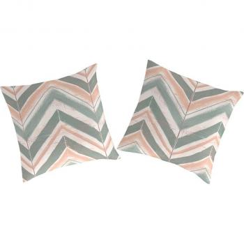 Funda de almohada Nina Guy Laroche - Juego de 2 fundas de cuadrante algodón 200 hilos