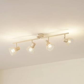 Lámpara de Techo Lindby Piena, Beige, 4 luces, Metal, 70cm