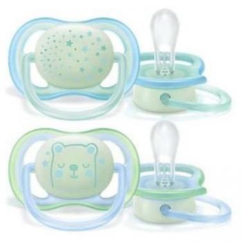 Avent Chupete Nocturno 0-6 Meses 2 Uds