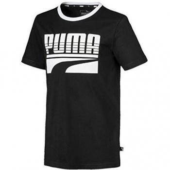 PUMA Rebel Bold tee B Camiseta, Niños, Black, 128
