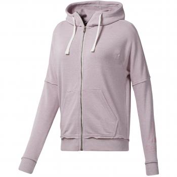 Reebok TE Marble Logo FZ Sudadera, Mujer, Morado