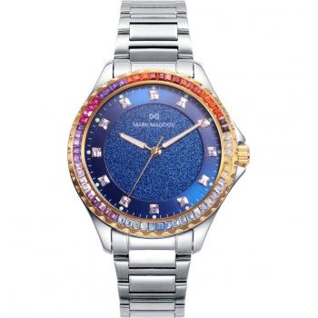 Mark Maddox Tooting MM1007-37 Reloj de Mujer de Acero con Circonitas de Colores