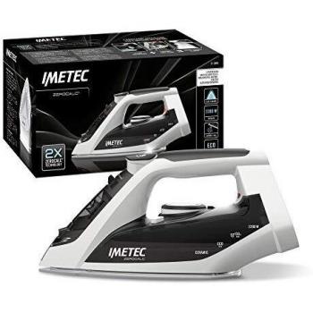 Imetec ZeroCalc Z1 2800, Plancha tecnología anti-cal, Suela de cerámica de Fácil Deslizamiento, Tecnología de Ahorro de energía, 2200 W, golpe de vapor de 130 g
