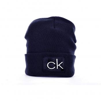 Calvin Klein Gorro Beanie de canalé básico Azul Oscuro - Talla única