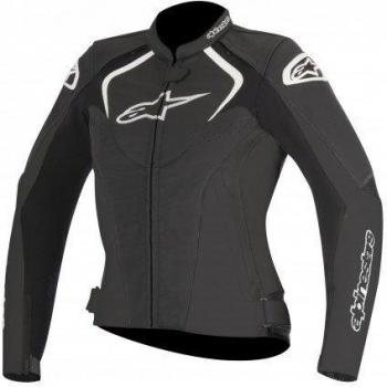 Alpinestars Stella Jaws - Chaqueta para moto, piel, color negro, talla 42