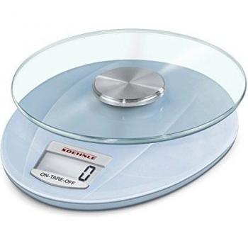 Soehnle 6284 - Báscula digital de cocina Roma, capacidad de carga 5 kg, color azul