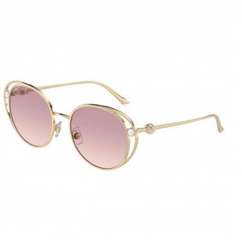 Jimmy Choo JC4003HB 300668 Sunglasses in Gold - Size 53, Gold Frame, Brown & Purple Gradient Lenses