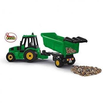 AVC- Rural Tractor con Remolque 81 cm, Color Verde, 81 x 22 x 32 cm