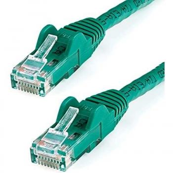 Cable Patch Ethernet RJ45 UTP Cat6 Verde 1m Sin Enganche Gigabit