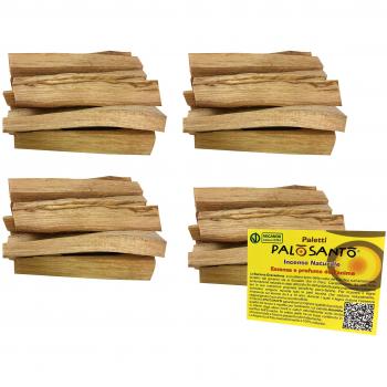Incienso Natural Palo Santo - Palitos Variedad Popular - gr. 400 - Aroma para Yoga, meditación, relajación, espiritualidad, Viaje Interior - Chamanismo