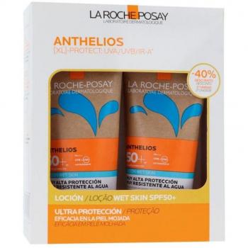 La Roche-Posay Anthelios Wet Skin SPF 50+ Loción Protector Solar para Piel Sensible Pack Duplo 2x200ml