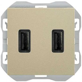 Cargador USB doble A+A 2,1A de Simon 20000096-094.