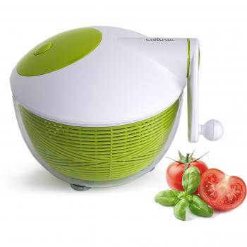 Culina Centrifugador para Ensalada, Escurridor. Ahorro de espacio, Construcción durable y ergonómica, No toxico al contacto con alimentos, Poderoso con Fuerza Centrifuga Giratoria Rapidissima