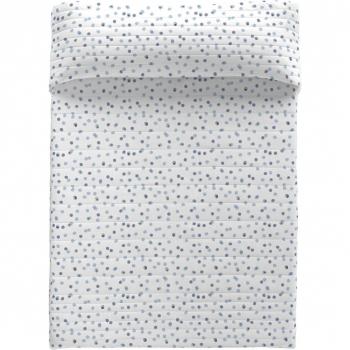 COLCHA BOUTI 100% ALGODÓN ISIS AZUL POPCORN FABRICADO EN ESPAÑA