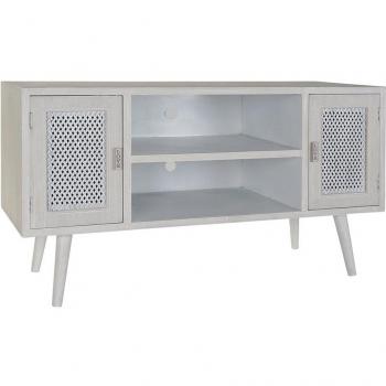 Mueble de TV Blanco Madera MDF (110 x 61 x 41 cm)