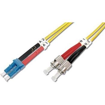 Cable de Fibra Óptica Monomodo Dúplex LC a ST, OS2, 09/125 µm, Longitud 5m
