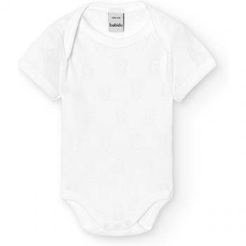 BABIDÚ - Pack de 2 bodys manga corta calado ositos