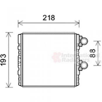Radiador de calefacción VAN WEZEL 47006081, tipo: radiador, características: diseño específico para vehículos, alta eficiencia térmica, fácil instalación, compatible con modelos seleccionados