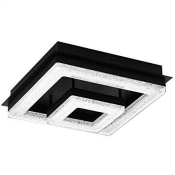 Plafón LED Integrado Fradelo Negro 1250 lm Semi Empotrado