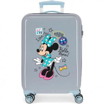 Disney Minnie Hi Love Maleta de Cabina Rígida Azul 38x55x20cm con Capacidad de 32L
