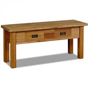 vidaXL Hall Bench Solid Teak 90x30x40 cm