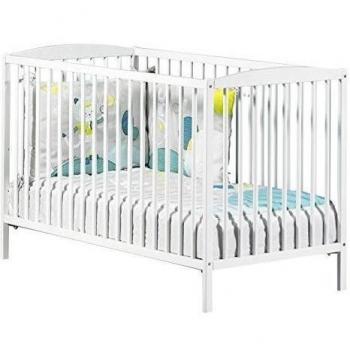 Baby Price New Basic Bebé con cuna, 3 posiciones, 120 x 60 cm), color blanco