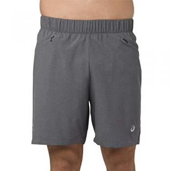 Pantalones Cortos de Entrenamiento Asics 2 en 1 de 7para Hombre, Gris, XL