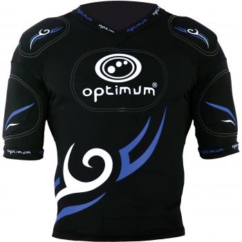 Optimum Tribal - Protección de hombros para hombre, tamaño L, color azul / negro