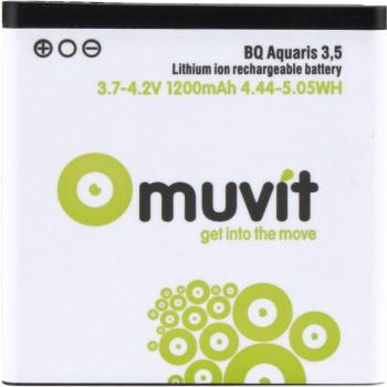 Muvit MUBAT0028 - Batería Li-ion 1200 mAh para BQ Aquaris 3.5